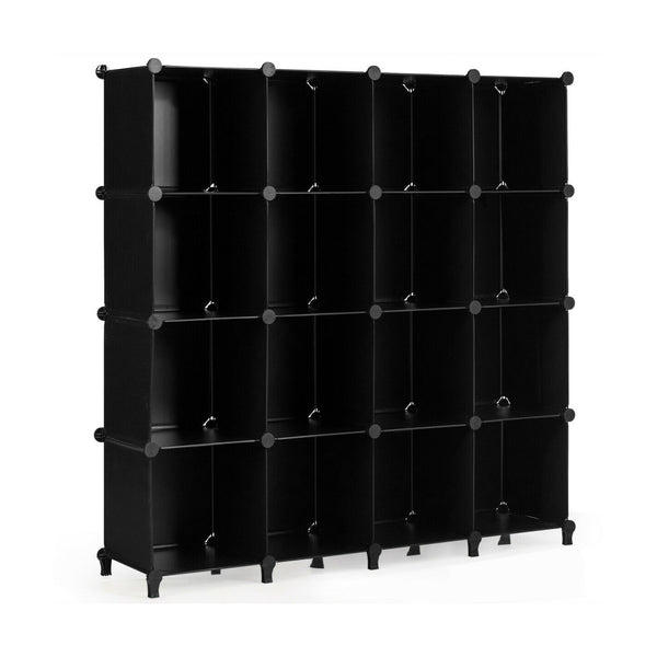 16 Cubes Plastic Storage Organizer with Rustproof Steel Frame