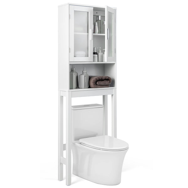 Over the Toilet Bathroom Storage Cabinet with Adjustable Shelf