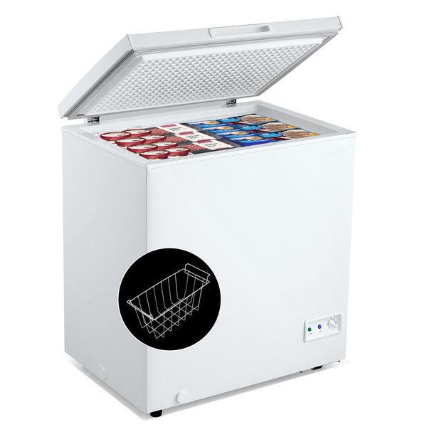 3.5/5 Cu.ft Compact Chest Freezer with Removable Storage Basket