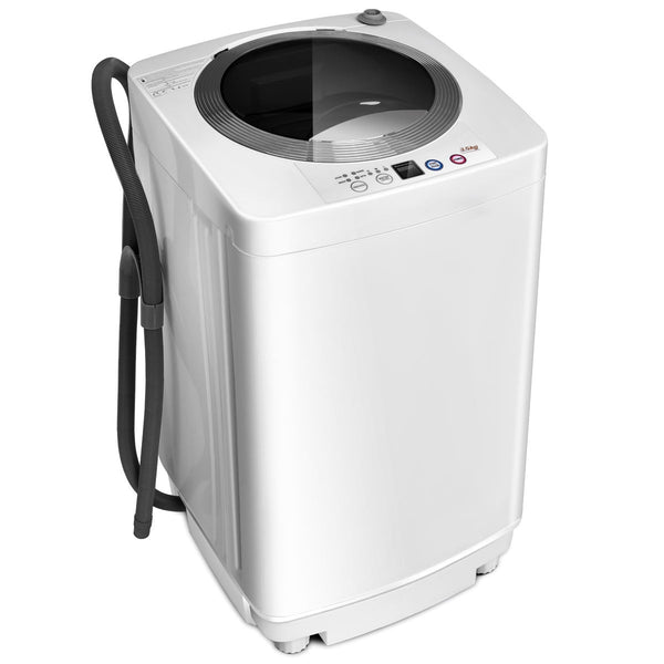 Portable 7.7 lbs Automatic Laundry Washing Machine with Drain Pump