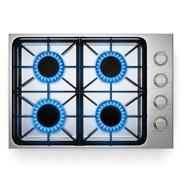 30/36 Inch Gas Cooktop with 4/6 Powerful Burners and ABS Knobs