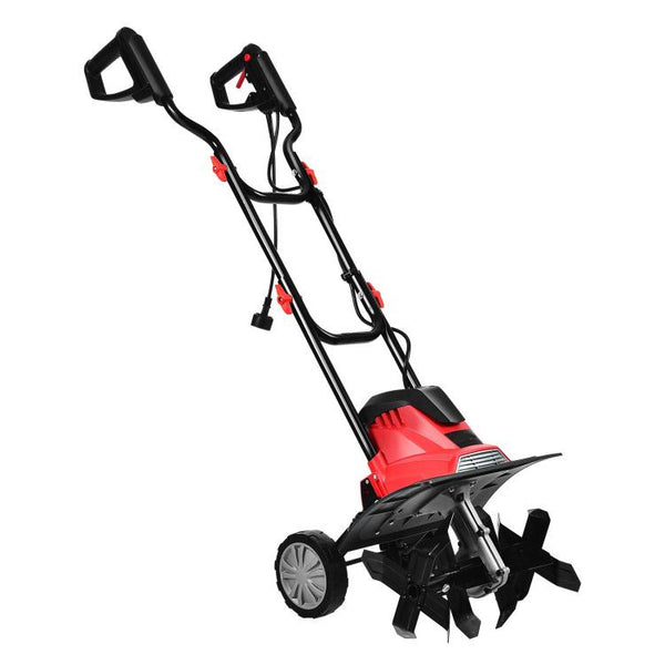 Corded Electric Tiller and Cultivator 9-Inch Tilling Depth