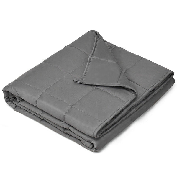 48 x72 Inches 15 lbs Weighted Blanket Smaller Pockets with Glass Beads Light