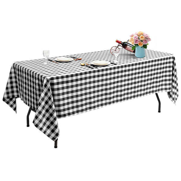 10 Pieces 60 x 126 Inches Rectangular Polyester Party Tablecloth