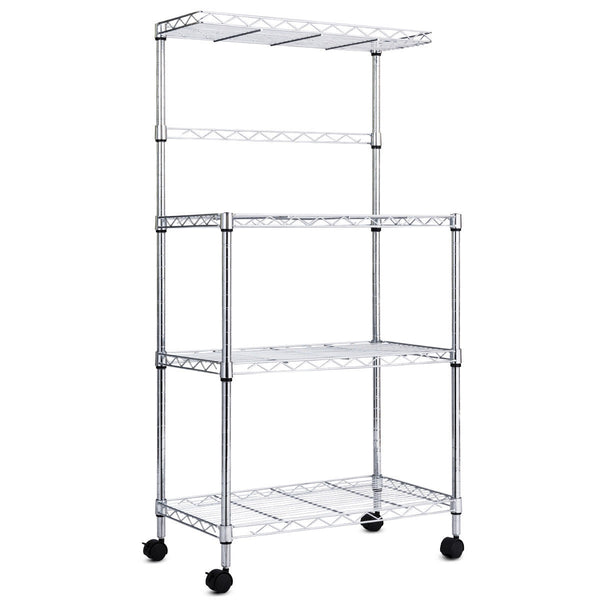 3-Tier Kitchen Microwave Baker Stand Storage Cart Rack