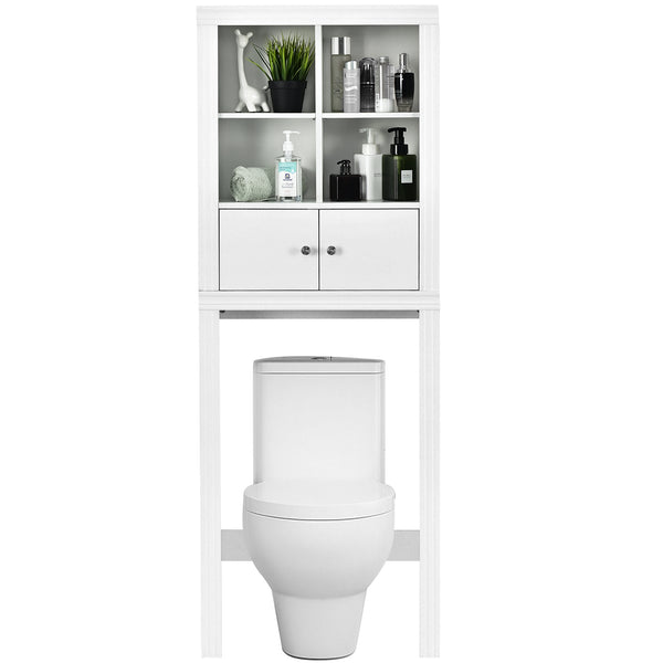 Over the Toilet Storage Cabinet with 4 Open Compartments