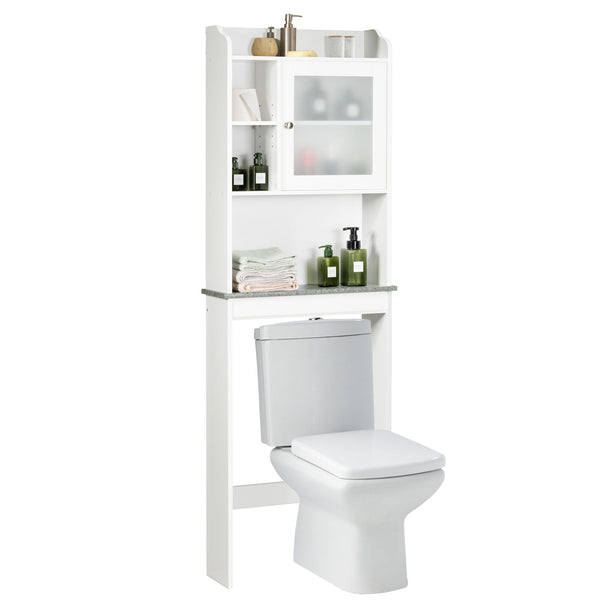 Bathroom Space Saver White Over-the-Toilet Cabinet