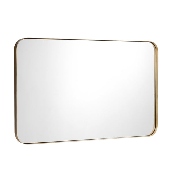 32-Inch x 20-Inch Metal Frame Wall-Mounted Rectangle Mirror