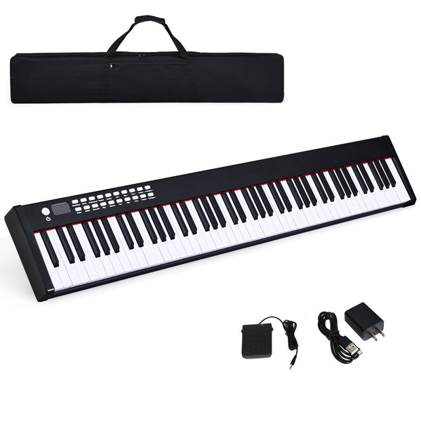 88-Key Portable Full-Size Semi-weighted Digital Piano Keyboard