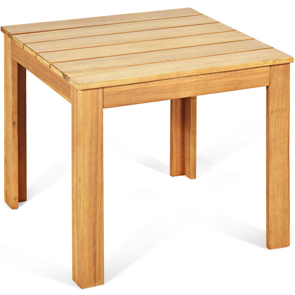 Wooden Square Patio Coffee Bistro Table