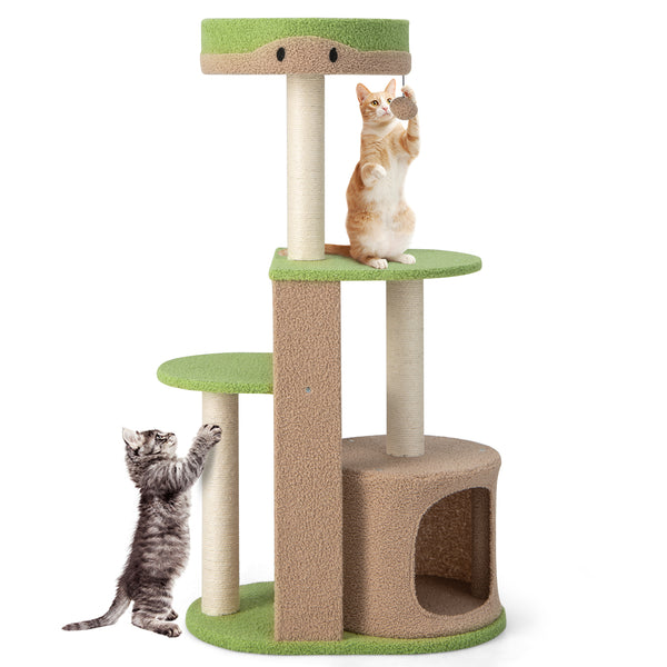 5-Tier Modern Cat Tree Tower for Indoor Cats with Sisal Scratching Posts