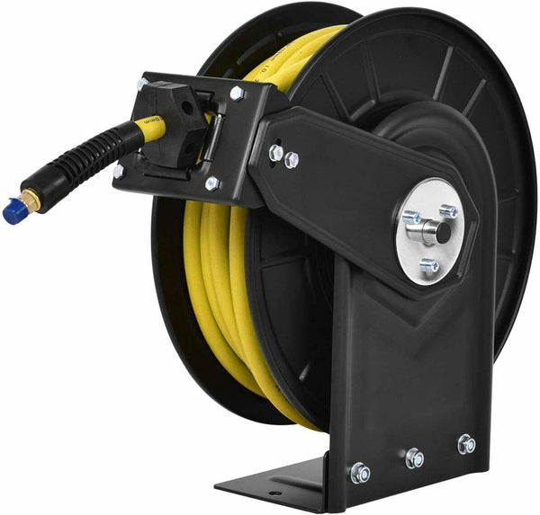 3/8-Inch x 50' Retractable Air Compressor Hose Reel