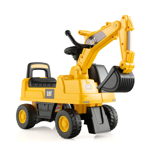 Functional Excavator Toy with Rotatable Digging Bucket