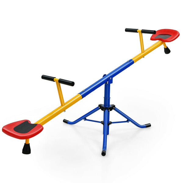 360 Degree Rotation Kids Seesaw Swivel Teeter Totter Playground Equipment