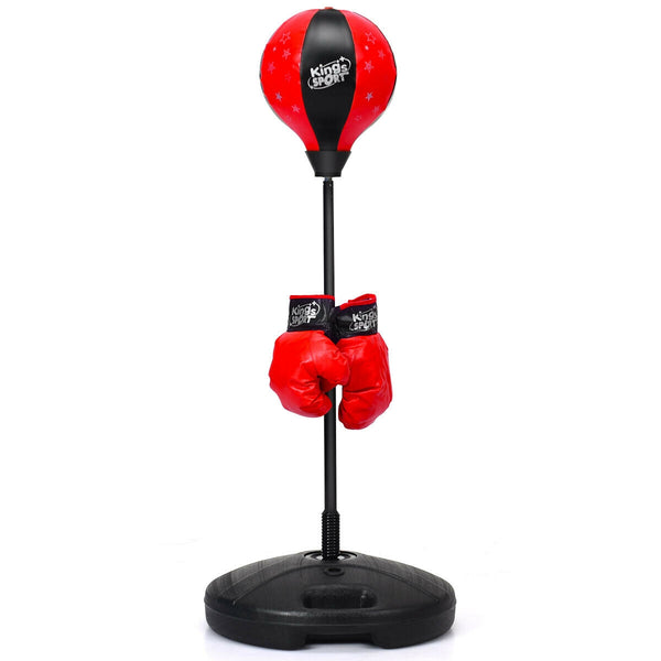 Kids Adjustable Stand Punching Bag Toy Set with Boxing Glove