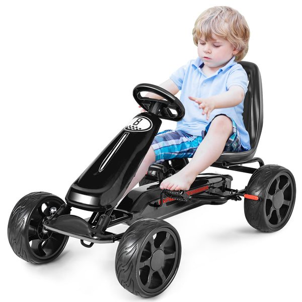 Outdoor Kids 4 Wheel Pedal Powered Riding Kart Car