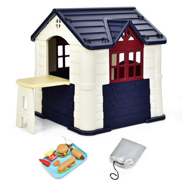 Indoor and Outdoor Games Cottage with Working Doors and Windows